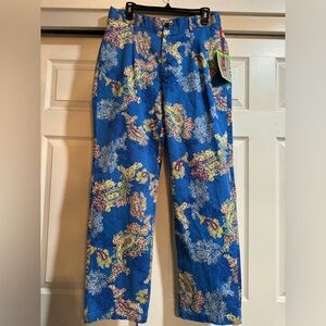 NWT Houston White Adult Floral Chino Pants  In Size M